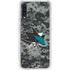 NHL San Jose Sharks Camo Galaxy A50 Clear Case