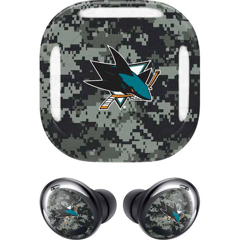 NHL San Jose Sharks Camo Galaxy Buds Pro Skin