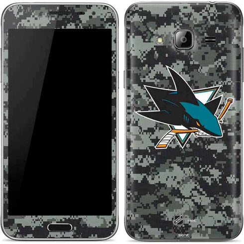 NHL San Jose Sharks Camo Galaxy J3 Skin