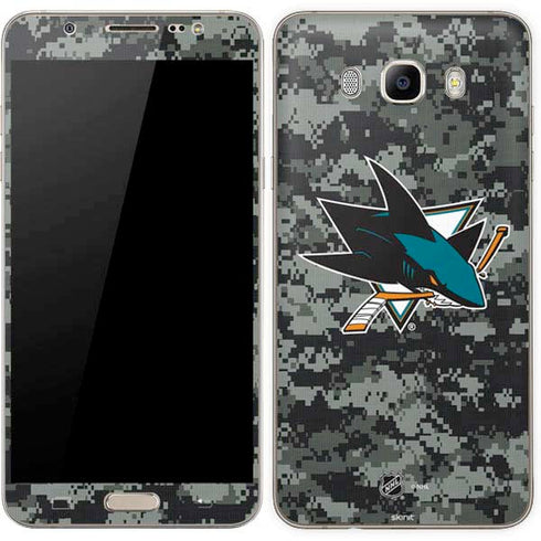 NHL San Jose Sharks Camo Galaxy J7 Skin