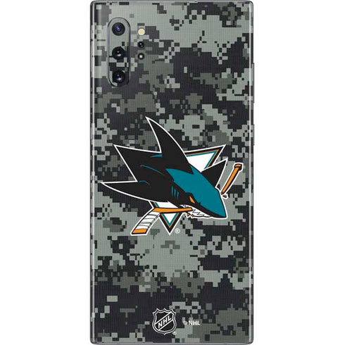 NHL San Jose Sharks Camo Galaxy Note 10 Plus Skin