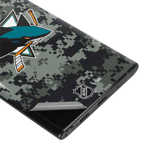 NHL San Jose Sharks Camo Galaxy Note 10 Plus Skin