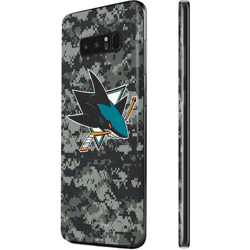 NHL San Jose Sharks Camo Galaxy Note 8 Skin