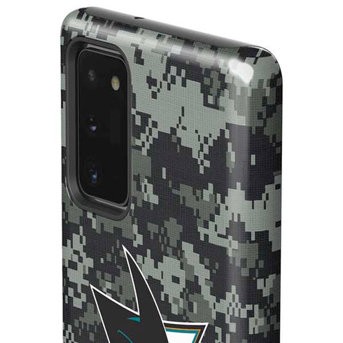 NHL San Jose Sharks Camo Galaxy Note20 5G Pro Case