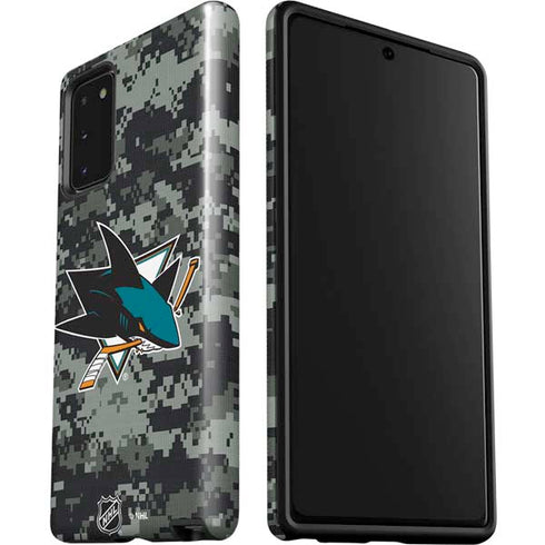 NHL San Jose Sharks Camo Galaxy Note20 5G Pro Case