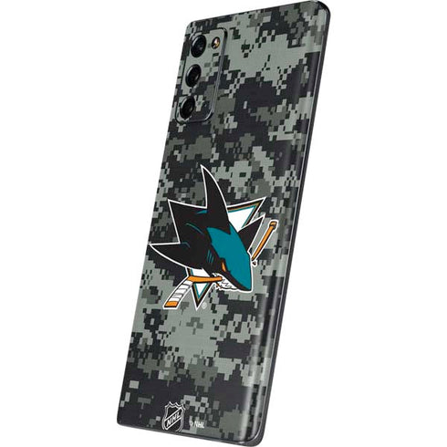 NHL San Jose Sharks Camo Galaxy Note20 5G Skin