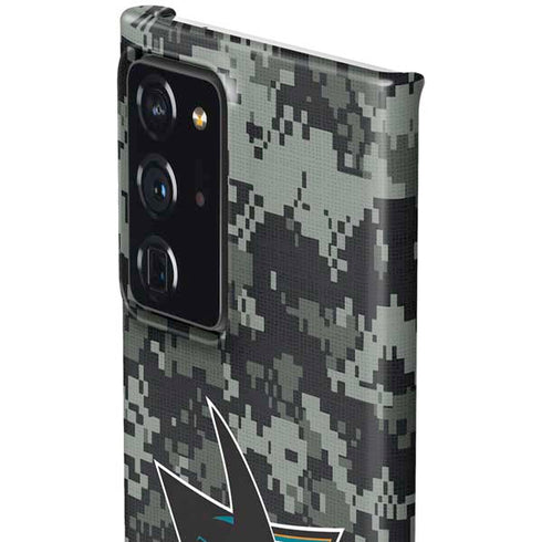 NHL San Jose Sharks Camo Galaxy Note20 Ultra 5G Lite Case