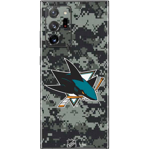 NHL San Jose Sharks Camo Galaxy Note20 Ultra 5G Skin