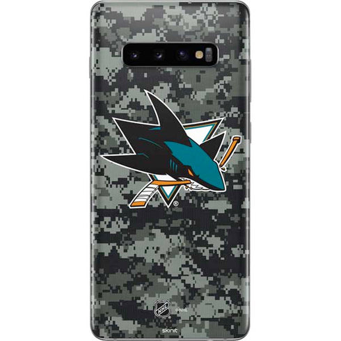 NHL San Jose Sharks Camo Galaxy S10 Plus Skin