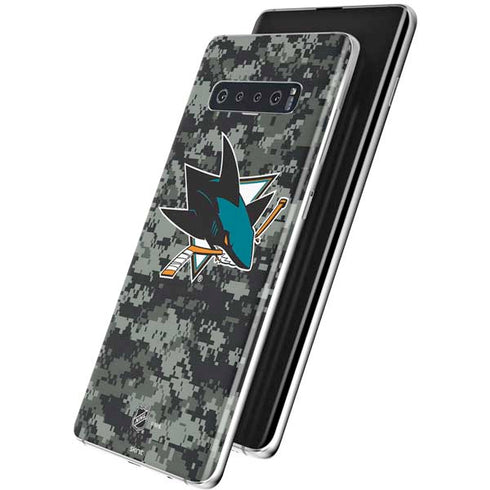 NHL San Jose Sharks Camo Galaxy S10 Plus Skin