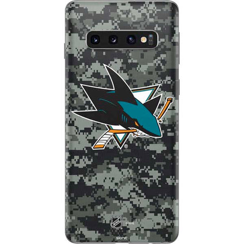NHL San Jose Sharks Camo Galaxy S10 Skin