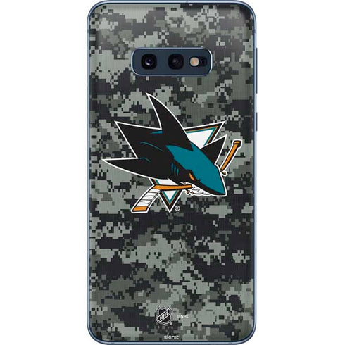 NHL San Jose Sharks Camo Galaxy S10e Skin