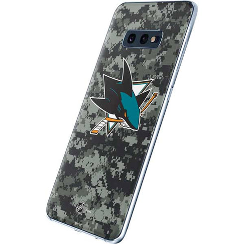 NHL San Jose Sharks Camo Galaxy S10e Skin