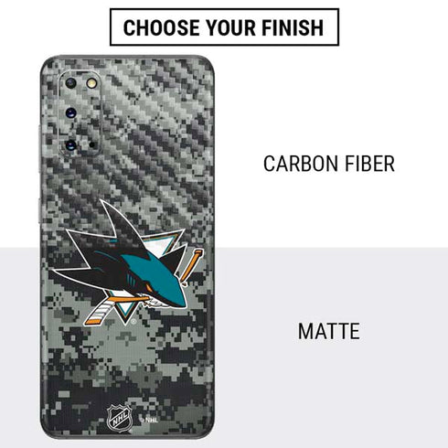 NHL San Jose Sharks Camo Galaxy S20 Skin