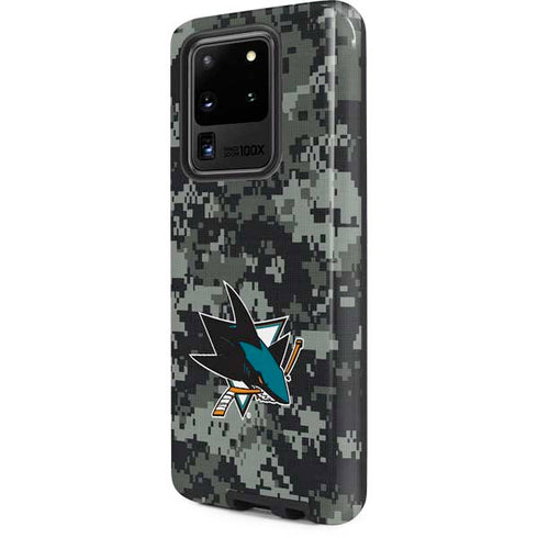 NHL San Jose Sharks Camo Galaxy S20 Ultra 5G Pro Case