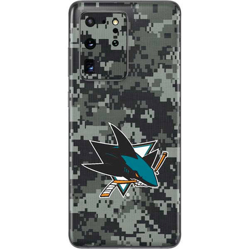 NHL San Jose Sharks Camo Galaxy S20 Ultra 5G Skin