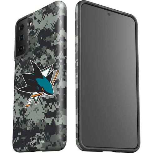 NHL San Jose Sharks Camo Galaxy S21 Plus 5G Pro Case