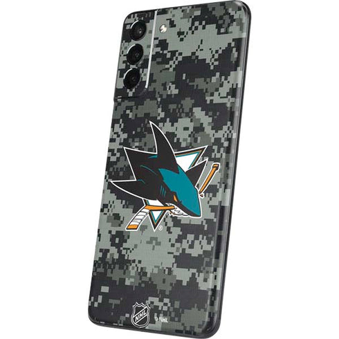 NHL San Jose Sharks Camo Galaxy S21 Plus 5G Skin
