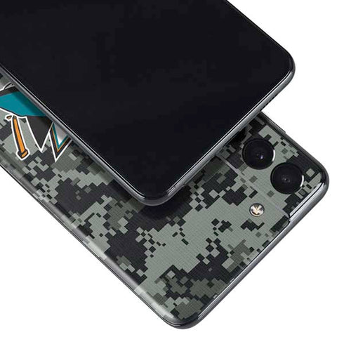 NHL San Jose Sharks Camo Galaxy S21 Plus 5G Skin