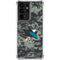 NHL San Jose Sharks Camo Galaxy S21 Ultra 5G Clear Case