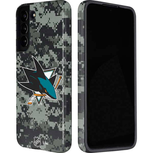 NHL San Jose Sharks Camo Galaxy S22 Plus Pro Case