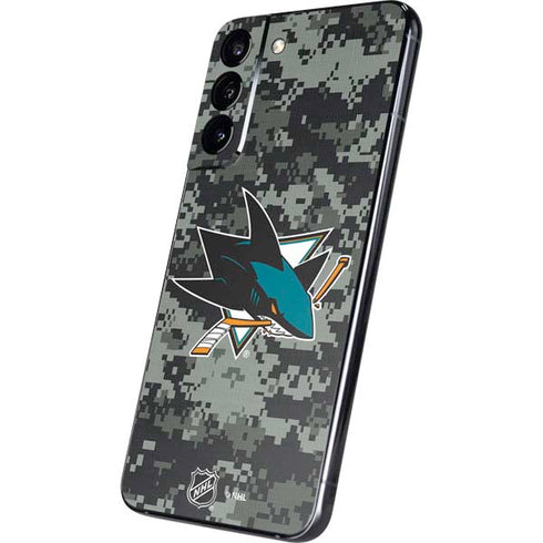 NHL San Jose Sharks Camo Galaxy S22 Plus Skin