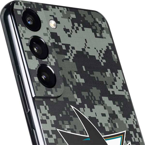 NHL San Jose Sharks Camo Galaxy S22 Plus Skin