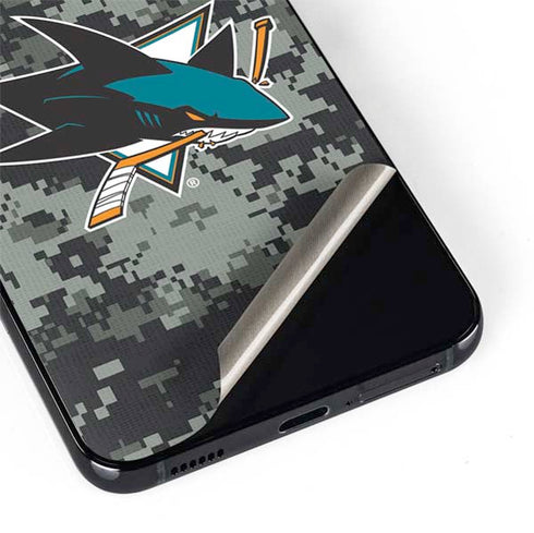 NHL San Jose Sharks Camo Galaxy S22 Plus Skin