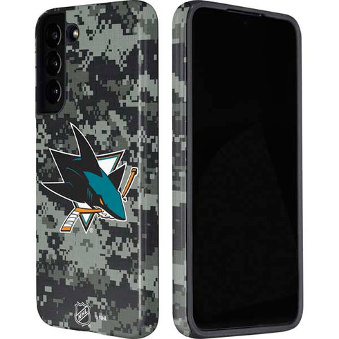 NHL San Jose Sharks Camo Galaxy S22 Pro Case
