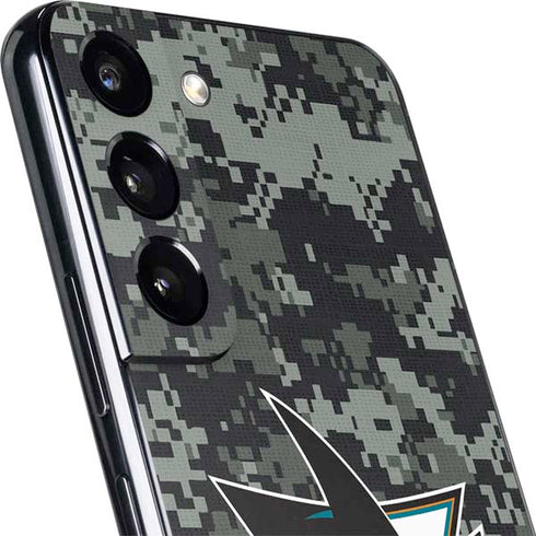 NHL San Jose Sharks Camo Galaxy S22 Skin