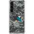 NHL San Jose Sharks Camo Galaxy S23 Clear Case