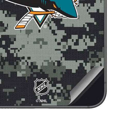 NHL San Jose Sharks Camo Galaxy S23 FE Skin