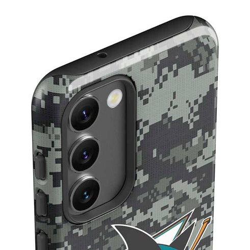 NHL San Jose Sharks Camo Galaxy S23 Plus Pro Case