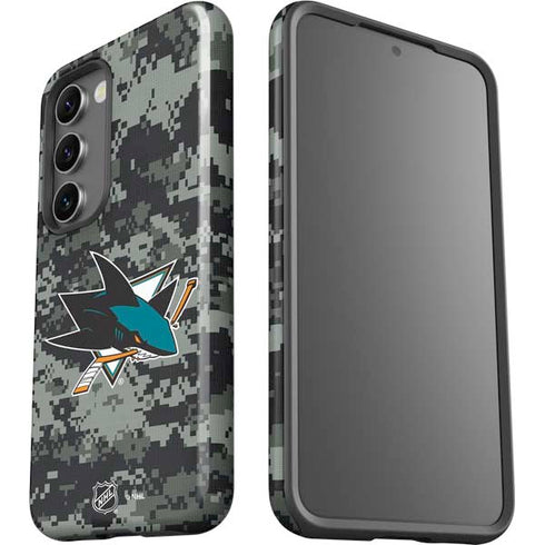 NHL San Jose Sharks Camo Galaxy S23 Plus Pro Case