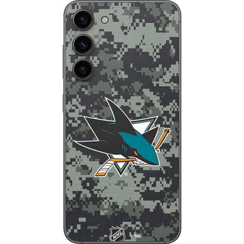 NHL San Jose Sharks Camo Galaxy S23 Plus Skin