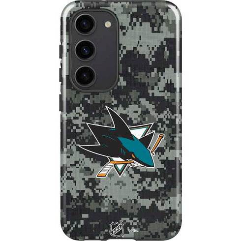 NHL San Jose Sharks Camo Galaxy S23 Pro Case