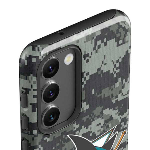 NHL San Jose Sharks Camo Galaxy S23 Pro Case