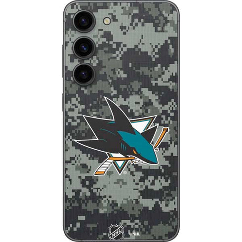 NHL San Jose Sharks Camo Galaxy S23 Skin