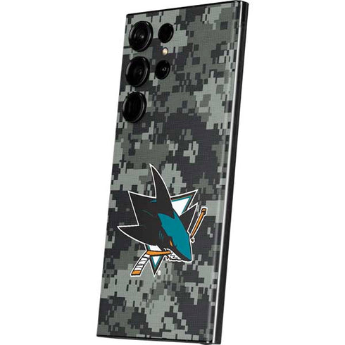 NHL San Jose Sharks Camo Galaxy S23 Ultra Skin