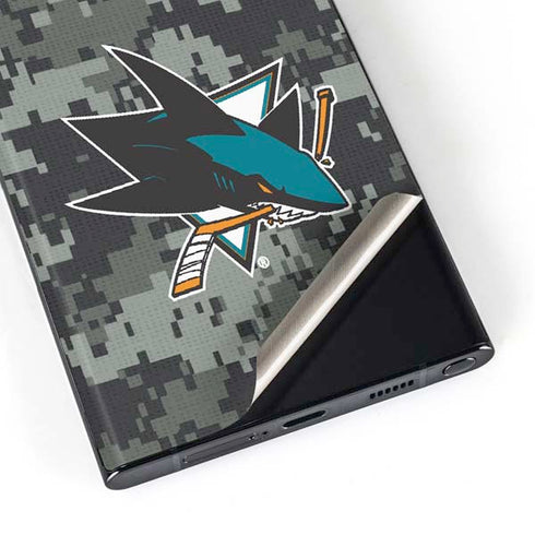 NHL San Jose Sharks Camo Galaxy S23 Ultra Skin