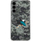 NHL San Jose Sharks Camo Galaxy S24 Plus Clear Case