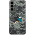 NHL San Jose Sharks Camo Galaxy S24 Plus Clear Case