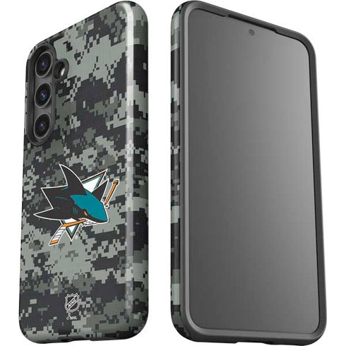 NHL San Jose Sharks Camo Galaxy S24 Plus Impact Case