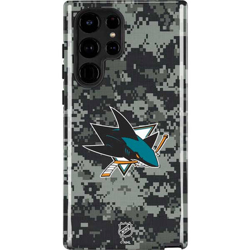NHL San Jose Sharks Camo Galaxy S24 Ultra Impact Case