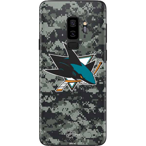 NHL San Jose Sharks Camo Galaxy S9 Plus Skin