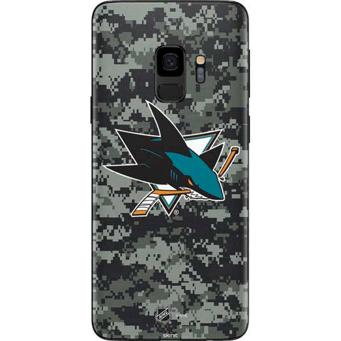 NHL San Jose Sharks Camo Galaxy S9 Skin