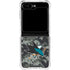 NHL San Jose Sharks Camo Galaxy Z Flip5 5G Clear Case