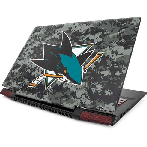 NHL San Jose Sharks Camo Lenovo IdeaPad Skin