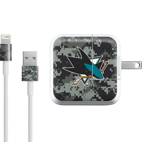 NHL San Jose Sharks Camo iPad Charger (10W USB) Skin