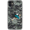 NHL San Jose Sharks Camo iPhone 11 Clear Case
